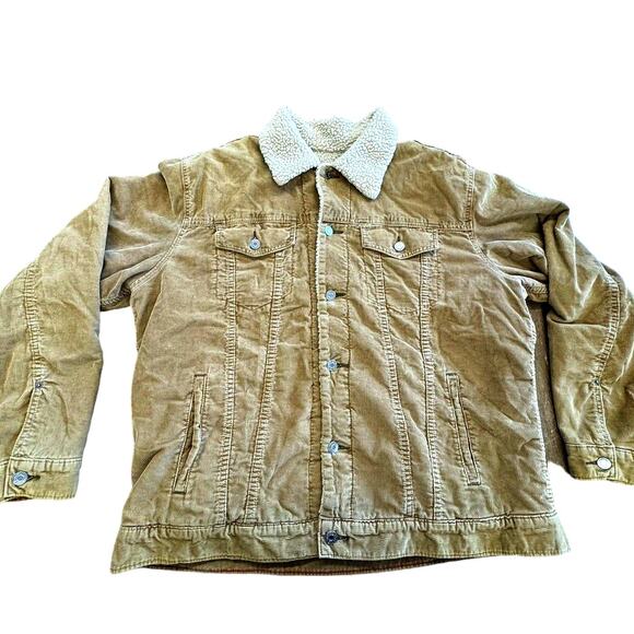 VINTAGE "GAP" Y2K ,Corduroy Jacket, XL ,Tan ,Grunge, 90'S, Western,Woodland - Picture 14 of 15